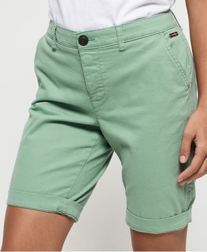 Superdry Chino City Női Rövidnadrág Khaki | BARNY7591